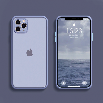 Husa iPhone Xs Max, Plastic Dur cu protectie camera, Mov - Grey